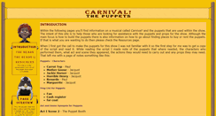 Desktop Screenshot of carnival.puppetsandstuff.com